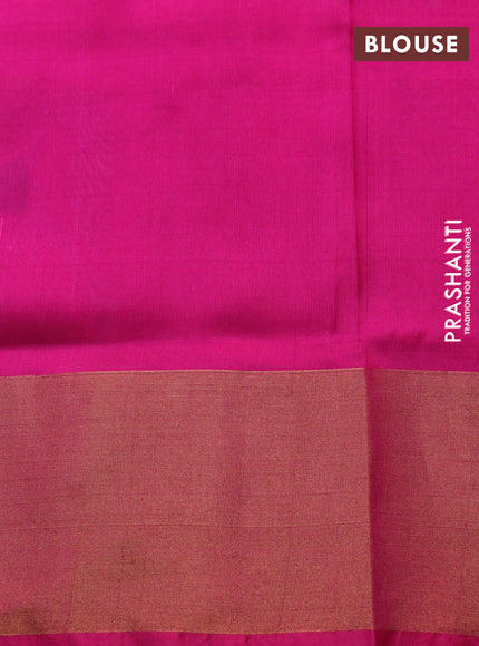 Pure uppada silk saree pink shade with zari woven jamdhani buttas and zari woven border