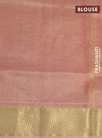 Silk cotton saree red and dual shade of sandal with allover self emboss & jacquard and zari woven border