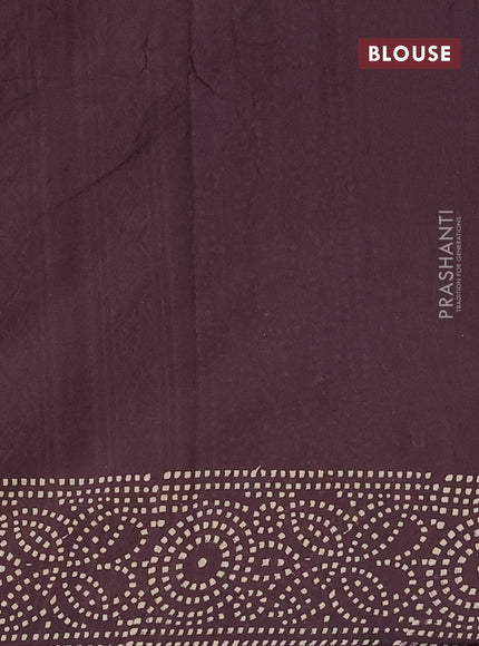 Jaipur cotton saree brown shade with butta prints and printed border