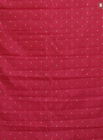 Semi raw silk saree pink with zari woven buttas and zari woven border