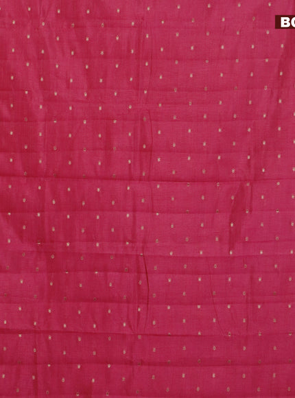 Semi raw silk saree pink with zari woven buttas and zari woven border