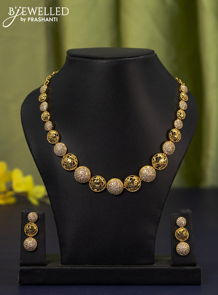 Antique necklace with cz stones