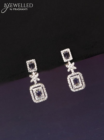 Zircon haaram with violet and cz stones