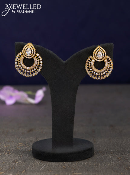 Antique earrings with cz stones