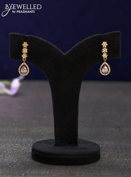 Antique earrings with cz stones