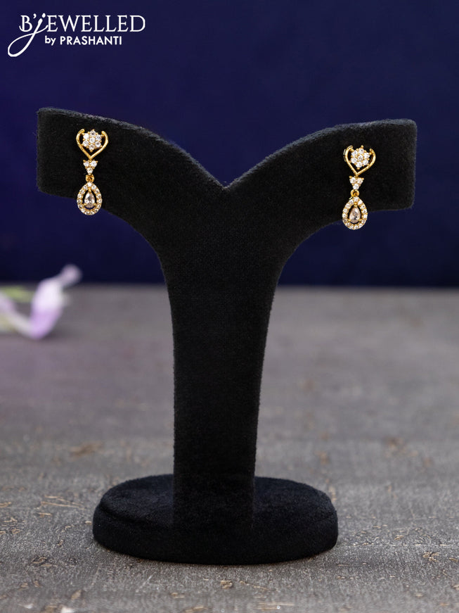 Antique earrings with cz stones