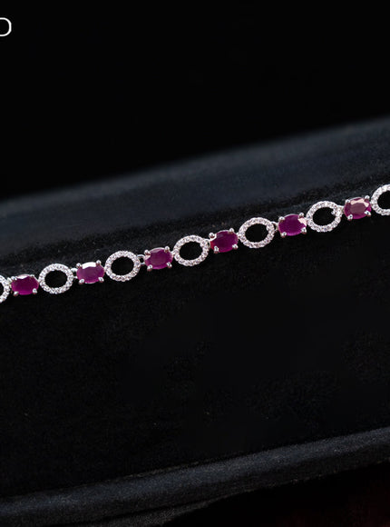 Zircon hip chain with ruy and cz stones