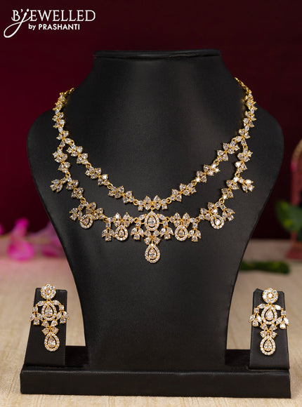 Antique necklace with cz stones