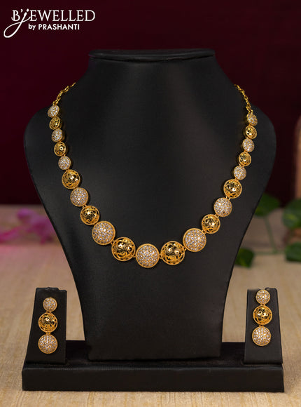 Antique necklace with cz stones