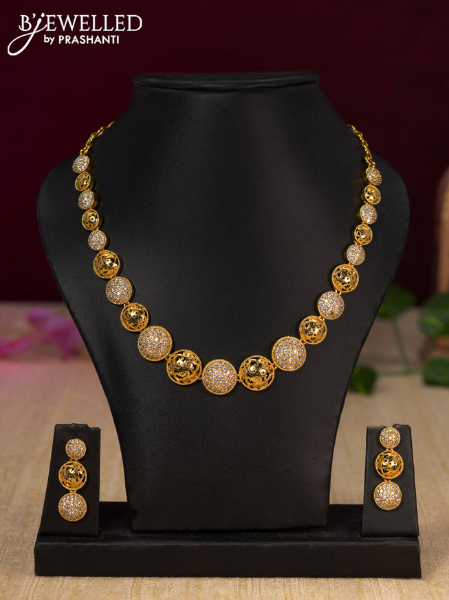 Antique necklace with cz stones