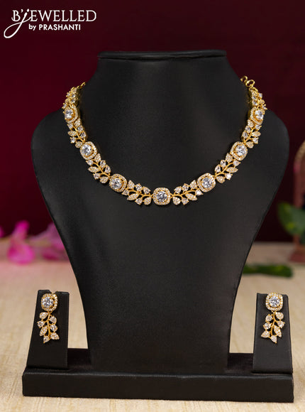 Antique necklace with cz stones