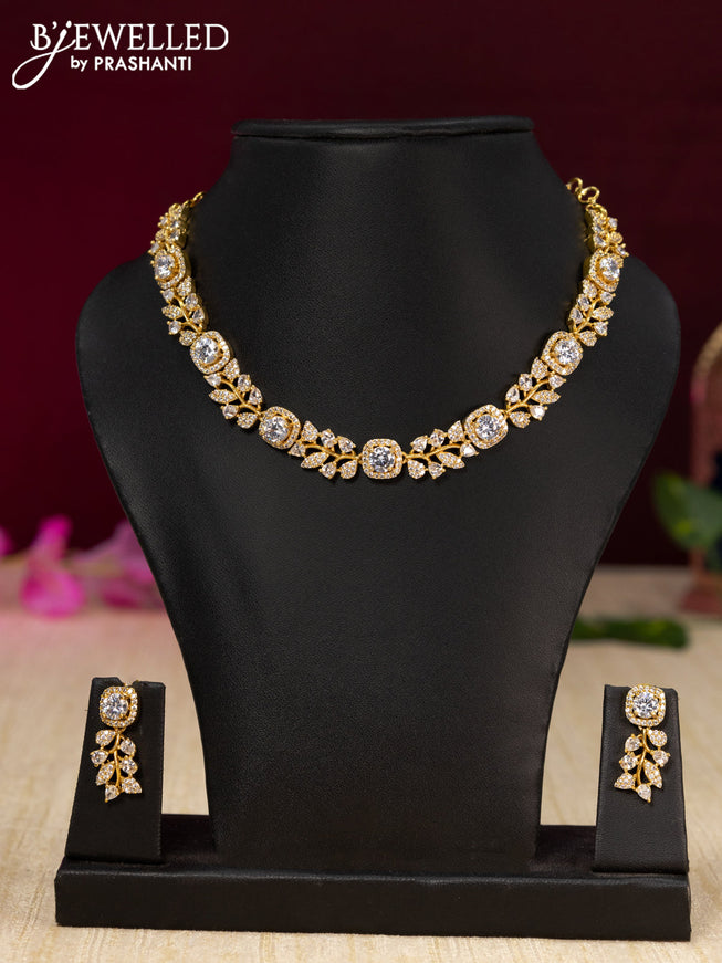 Antique necklace with cz stones