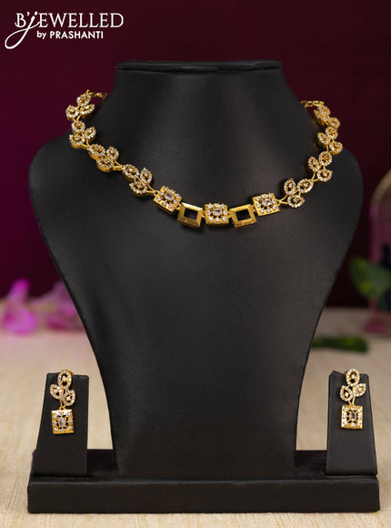 Antique necklace with cz stones