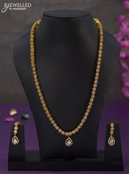 Antique haaram with cz stones