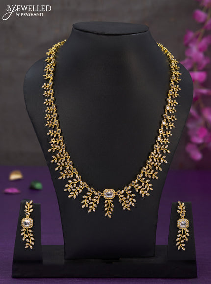 Antique haaram with cz stones