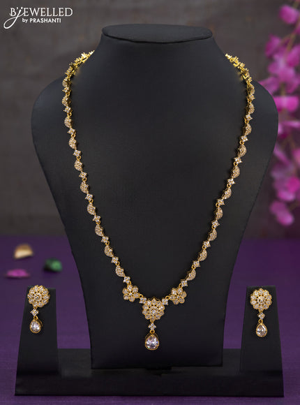 Antique haaram with cz stones