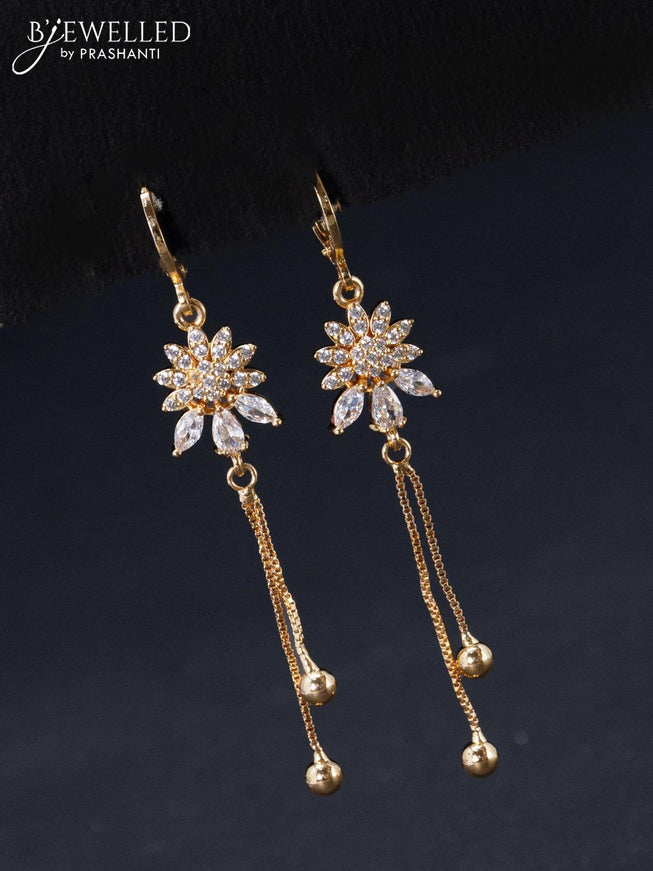 Rose Gold Earrings – Prashanti Sarees