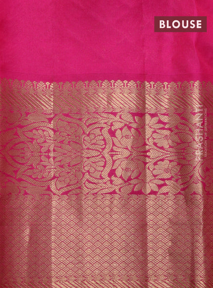 Roopam silk saree purple and pink with allover zari weaves and rich zari woven border