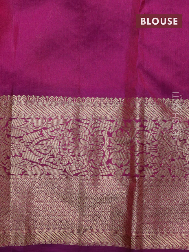 Roopam silk saree pink and purple with allover zari weaves and rich zari woven border