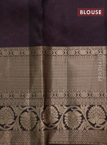 Roopam silk saree mehendi green and deep wine shade with allover zari weaves and rich zari woven border