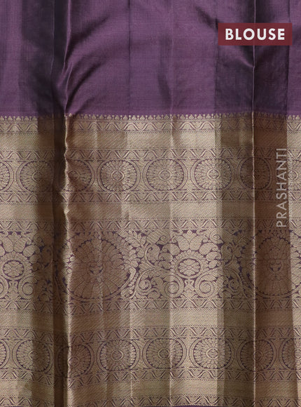 Roopam silk saree magenta pink and wine shade with allover zari woven brocade weaves and long rich zari woven border