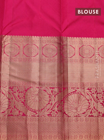 Roopam silk saree purple and pink with allover zari woven brocade weaves and long rich zari woven border