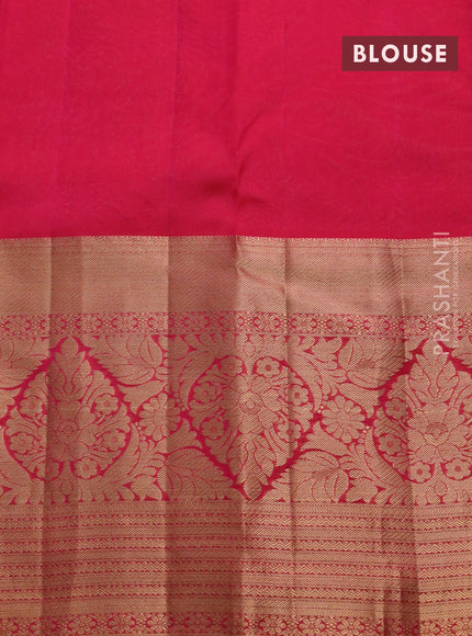 Roopam silk saree purple and pink with allover zari woven brocade weaves and long rich zari woven border