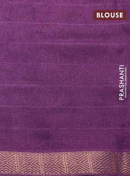 Semi georgette saree lavender shade with allover bandhani prints and zari woven border