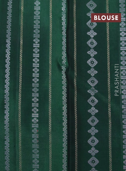 Pure soft silk saree lime yellow and green with zari woven buttas and long zari woven border