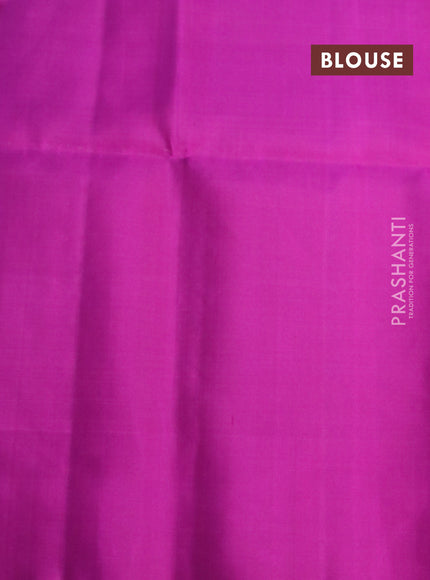 Pure soft silk saree mustard yellow and purple with allover checked pattern & silver zari woven buttas and simple border