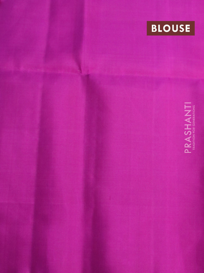 Pure soft silk saree mustard yellow and purple with allover checked pattern & silver zari woven buttas and simple border