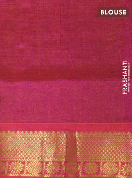 Silk cotton saree mehendi green and dual shade of pinkish orange with allover self emboss jacquard and zari woven border