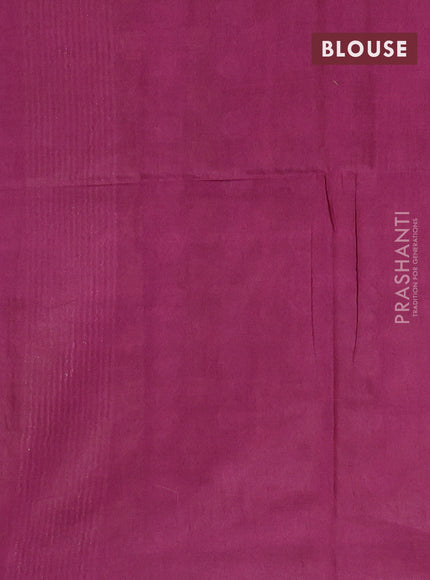 Bamboo saree lotus pink and wine shade with allover thread woven zig zag weaves in borderless style