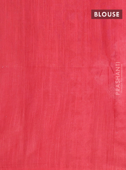 Bamboo saree grey and red with allover tie and dye & thread weaves and sequin work pallu