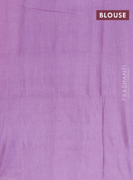 Bamboo saree pink and mild purple with thread woven buttas in borderless style