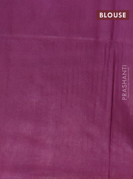 Bamboo saree lavender shade and purple with allover tie and dye & thread weaves and sequin work pallu