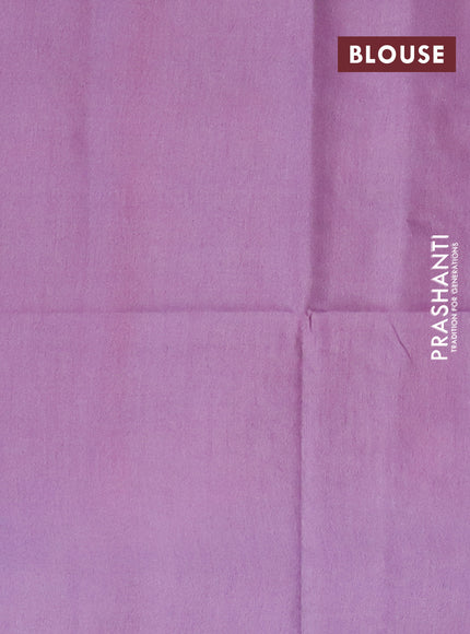 Bamboo saree pink and lavender with thread woven geometric buttas in borderless style