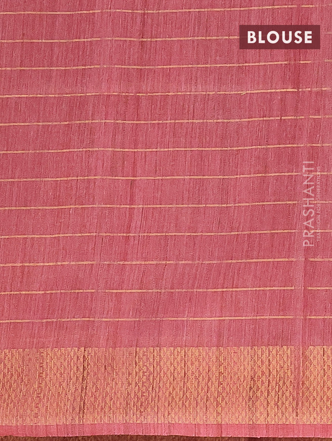 Bamboo saree purple shade and red shade with allover zari weaves & buttas and zari woven border