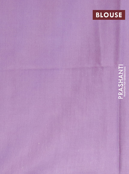 Bamboo saree pink shade and lavender shade with checked pattern and sequin work pallu