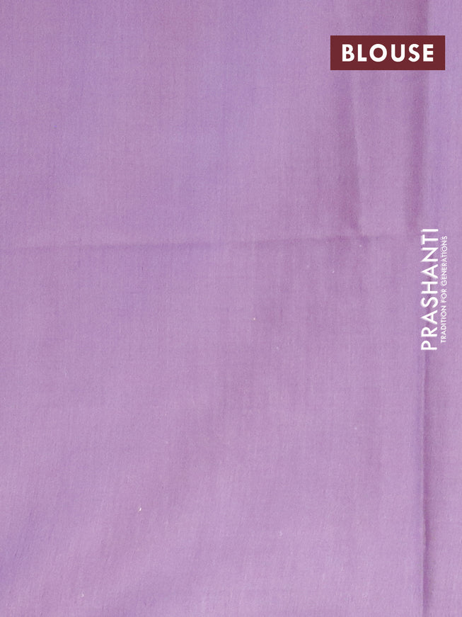 Bamboo saree pink shade and lavender shade with checked pattern and sequin work pallu