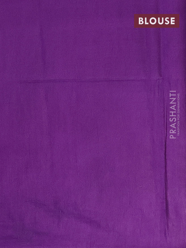 Bamboo saree lavender shade and violet with tie & dye prints zari buttas and sequin work pallu