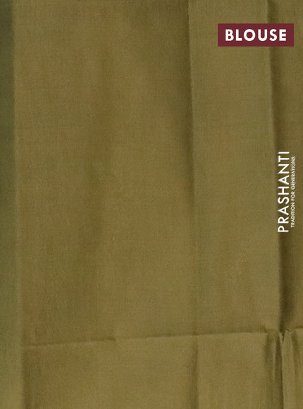 Bamboo saree pastel green and sap green with allover tie and dye & thread buttas and sequin work pallu