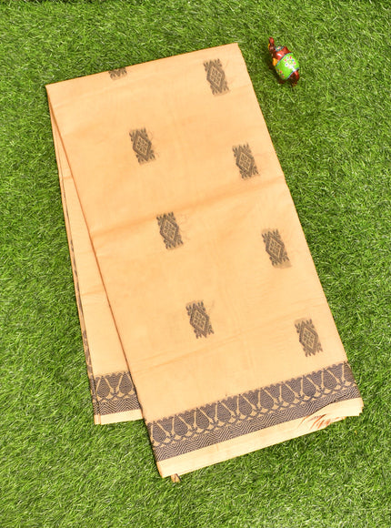 Coimbatore Cotton Sandal Butta Saree with Thread Woven Border