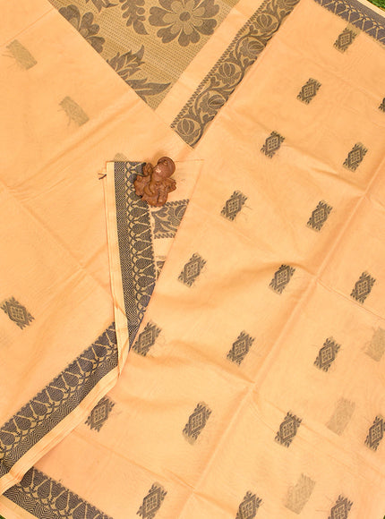 Coimbatore Cotton Sandal Butta Saree with Thread Woven Border