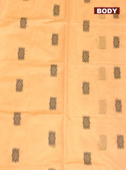 Coimbatore Cotton Sandal Butta Saree with Thread Woven Border