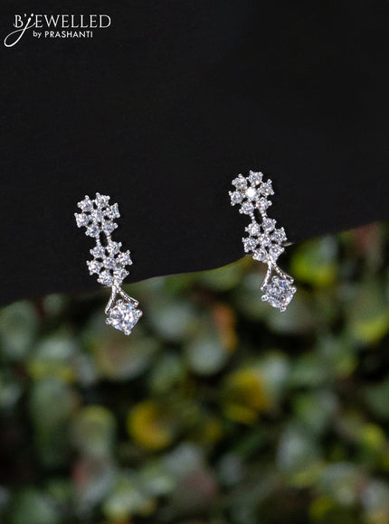 Zircon Haaram floral design with cz stones