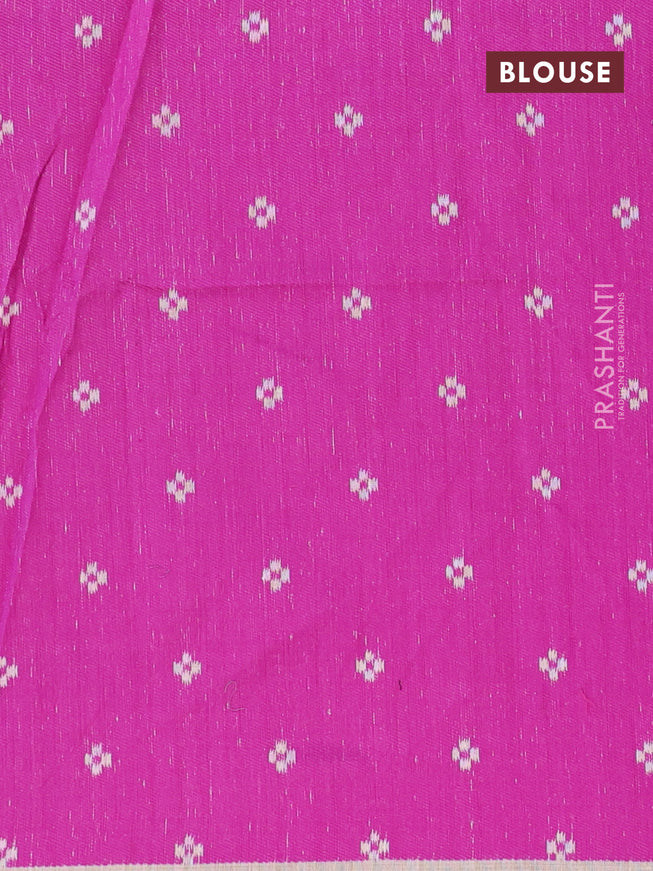 Munga cotton saree beige and purple with allover thread weaves and thread woven border