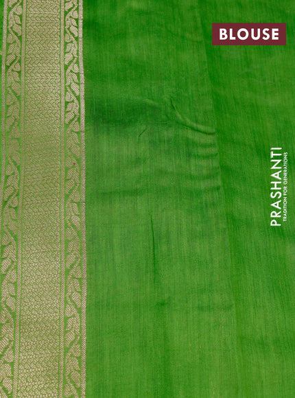 Chiniya silk saree pink and light green with zari woven buttas and zari woven border