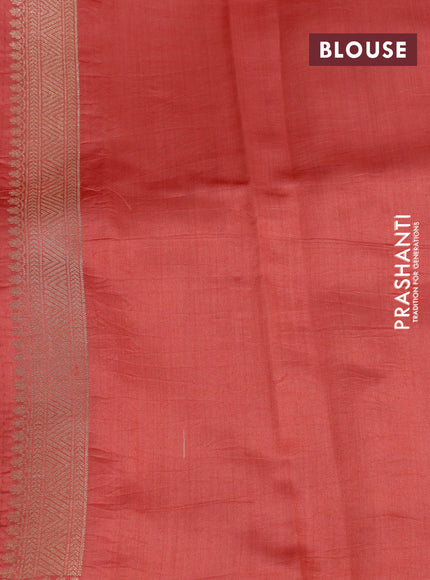 Chiniya silk saree light green and pink shade with zari woven buttas and zari woven border