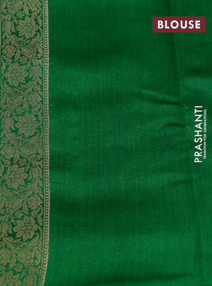 Chiniya silk saree pink shade and green with zari woven buttas and zari woven border